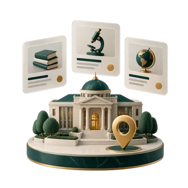 Современная 3D-иллюстрация подбора программ